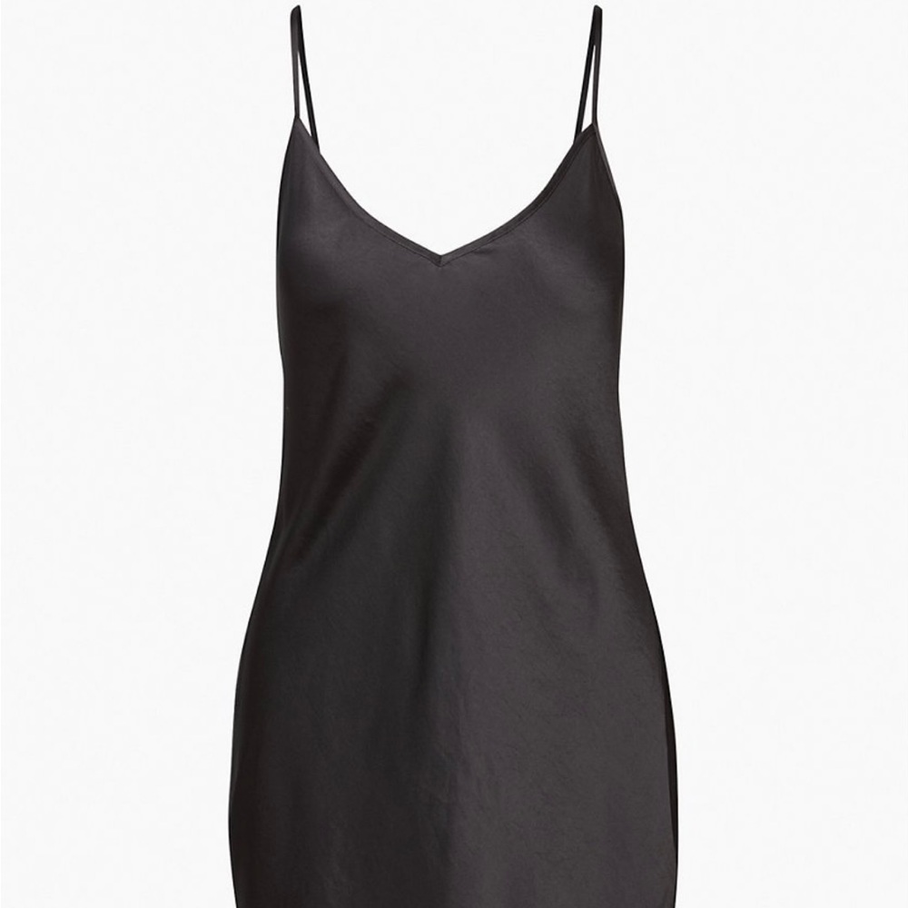 NEW WITH TAGS |  Aritzia black slip mini dress | Size M